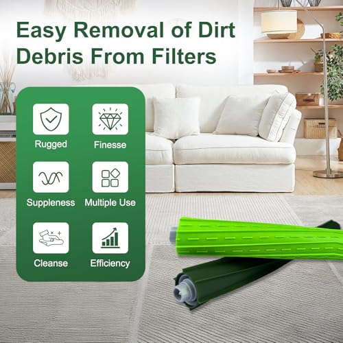 Image of Main Brush Replacement for iRobot Roomba s9 (9150), s9 Plus (9550) s Series Vacuum Cleaner, 4 Set Rubber Brush Rollers