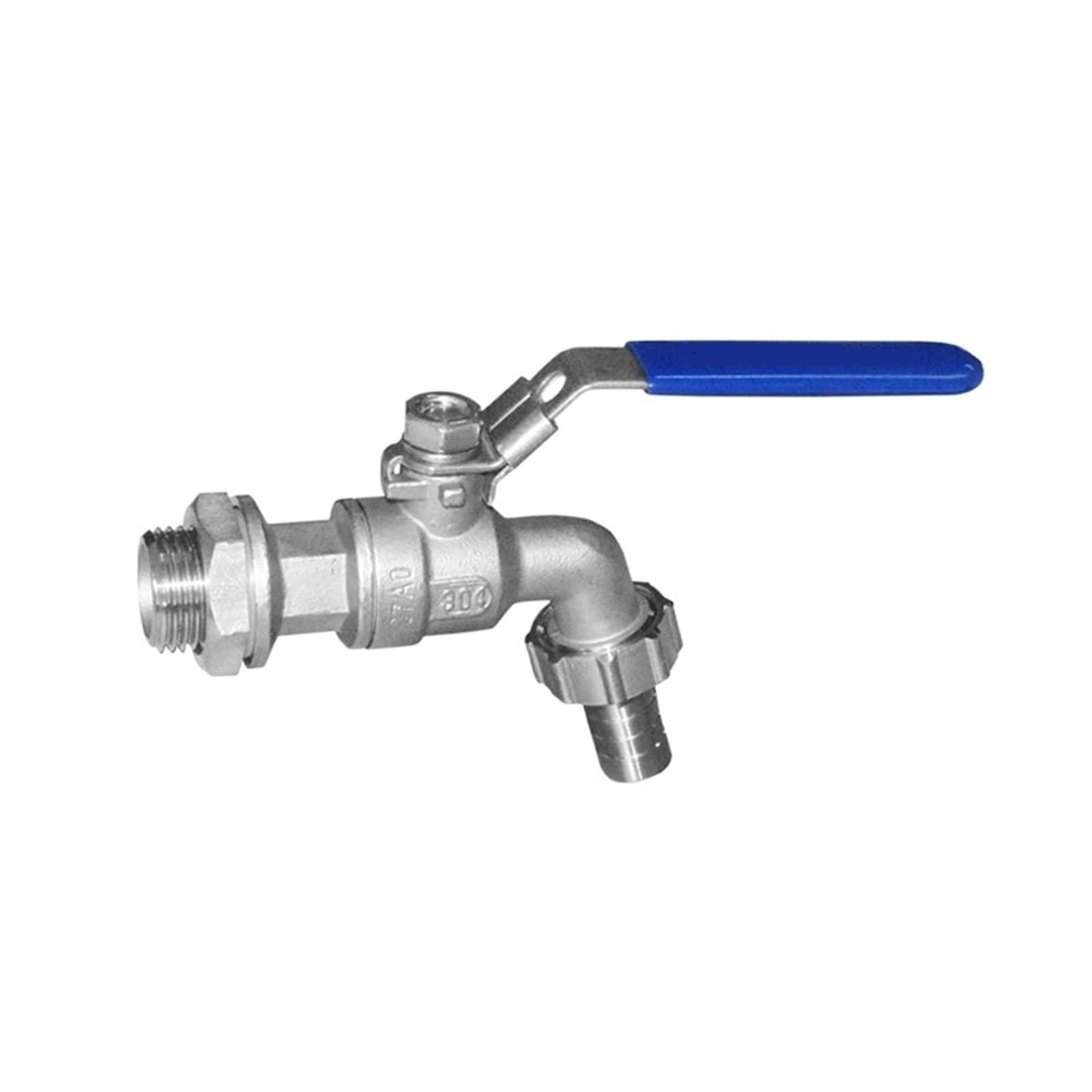 Hijymnzpq One Color Stainless Steel Ball Valve - 1/2 Inch Weldless Bulkhead For Building Home Brew Kettle/Mash Tun Leak-Proof Water-Saving