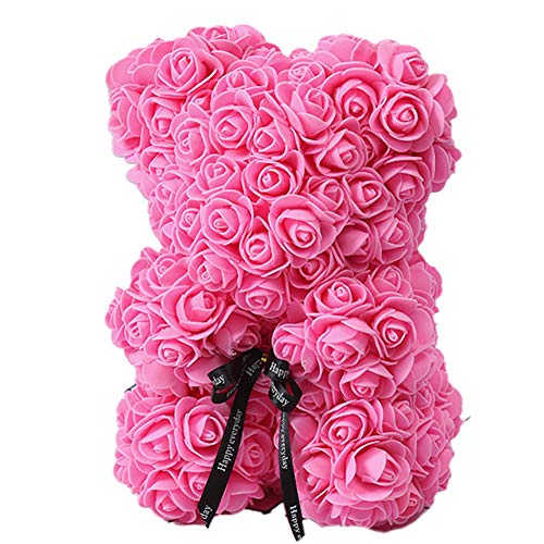 YuYe-xthriv 25cm Romantic Fake Rose Flower Foam Bear Doll Valentines Day Birthday Xmas Gift Forever Rose Everlasting Flower Perfect & Unique Gift Ideas for Anniversary Christmas Valentines Gift Pink YuYe-xthriv 25cm Romantic Fake Rose Flower Foam Bear Doll Valentines Day Birthday Xmas Gift Forever Rose Everlasting Flower Perfect & Unique Gift Ideas for Anniversary Christmas Valentines Gift Pink