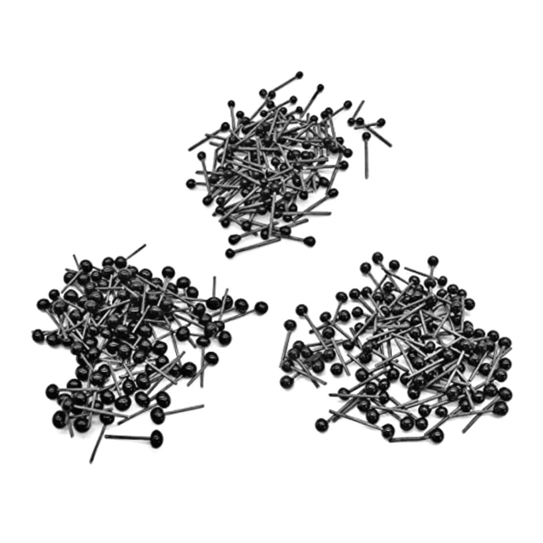 Lot 300 Yeux De Sécurité Verre Noir 2/3/4 Mm – Haricots Pour Poupées, Ours En Peluche, Feutrage Aiguille & Loisirs Créatifs