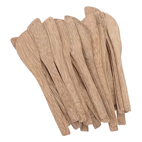 BESTYASH 30Pcs Wooden Butter Spreaders Ergonomic Jam Spatulas for Baking Cheese and Condiments Convenient Non Painted Kitchen Utensils for Home and Outdoor Use
