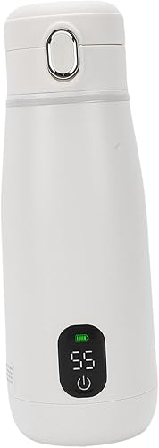 Miniatura 3 de TOPINCN 350ml 316 Stainless Steel Portable Electric Kettle Cordless Heating Mini Hot Water Boiler for Outdoor Car