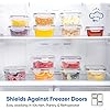 Chef's Path 32 Piece Airtight Food Storage Containers with Easy Snap Lids, 16 Containers and Lids, Stackable Kitchen and Pantry Canisters for Meal Prep and Food Storage - Transparent