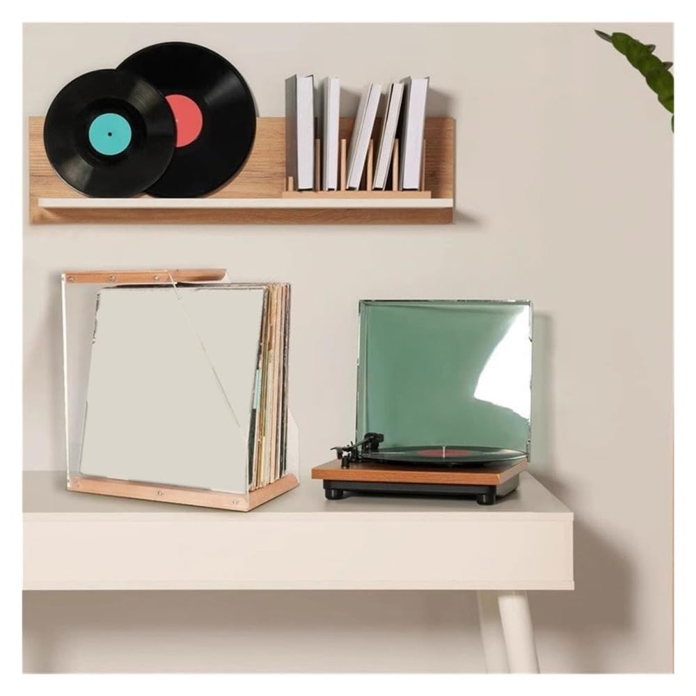 Płyta winylowa Sto, akrylowy stojak na płyty CD, uchwyt na biurko cielęce na maksymalnie 40 albumów, etui na płyty CD, idealny dla miłośników rozrywki domowej i muzyki