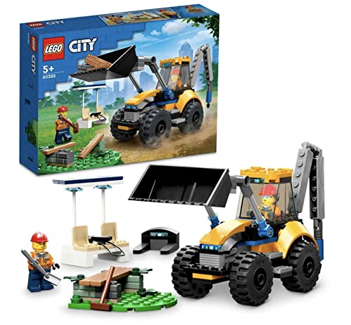 LEGO 60385 City Great Vehicles Excavator Building Set with Mini Figures and Accessories, Gift Idea, Building Kit for Children Over 5 Years