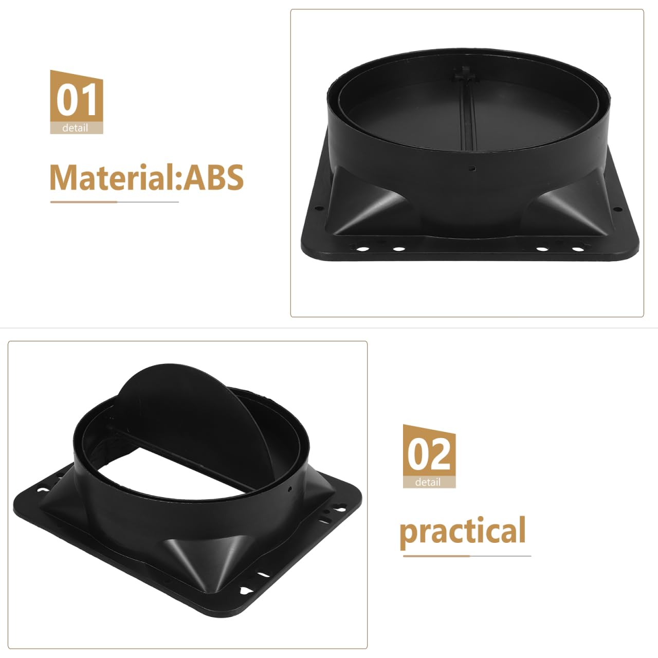 Hemobllo Válvula Antirretorno Para Campana Extractora De Cocina Con Adaptador Y Tira De Espuma Repuesto De Ventilación Para Extractor Previene Reflujo Y Olores Fácil Instalación 8.18X7.48X2.36In