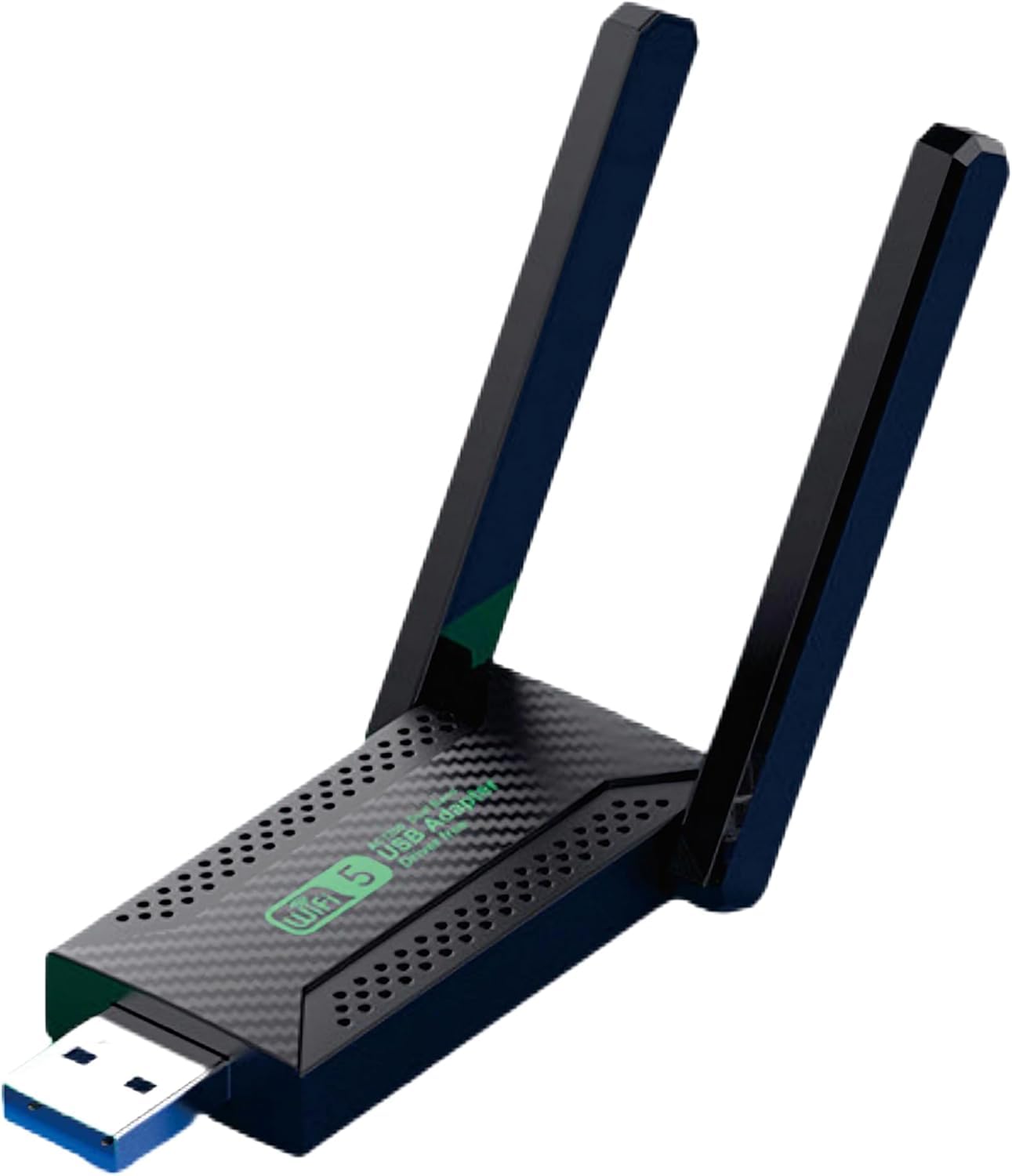 Tobo USB WiFi Adapter,1300Mbps WiFi USB 3.0 Dual Band 5G/2.4G Wireless Network Adapter for Desktop Laptop PC, Dual 2dBi Antennas, Supports Windows 10/8.1/8/7/Vista. TD-1386WA-picture-0