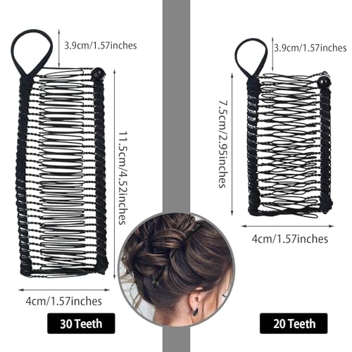 Set de 6 Pinzas de Pelo Vintage con Forma de Pescado y Banana miniatura 2