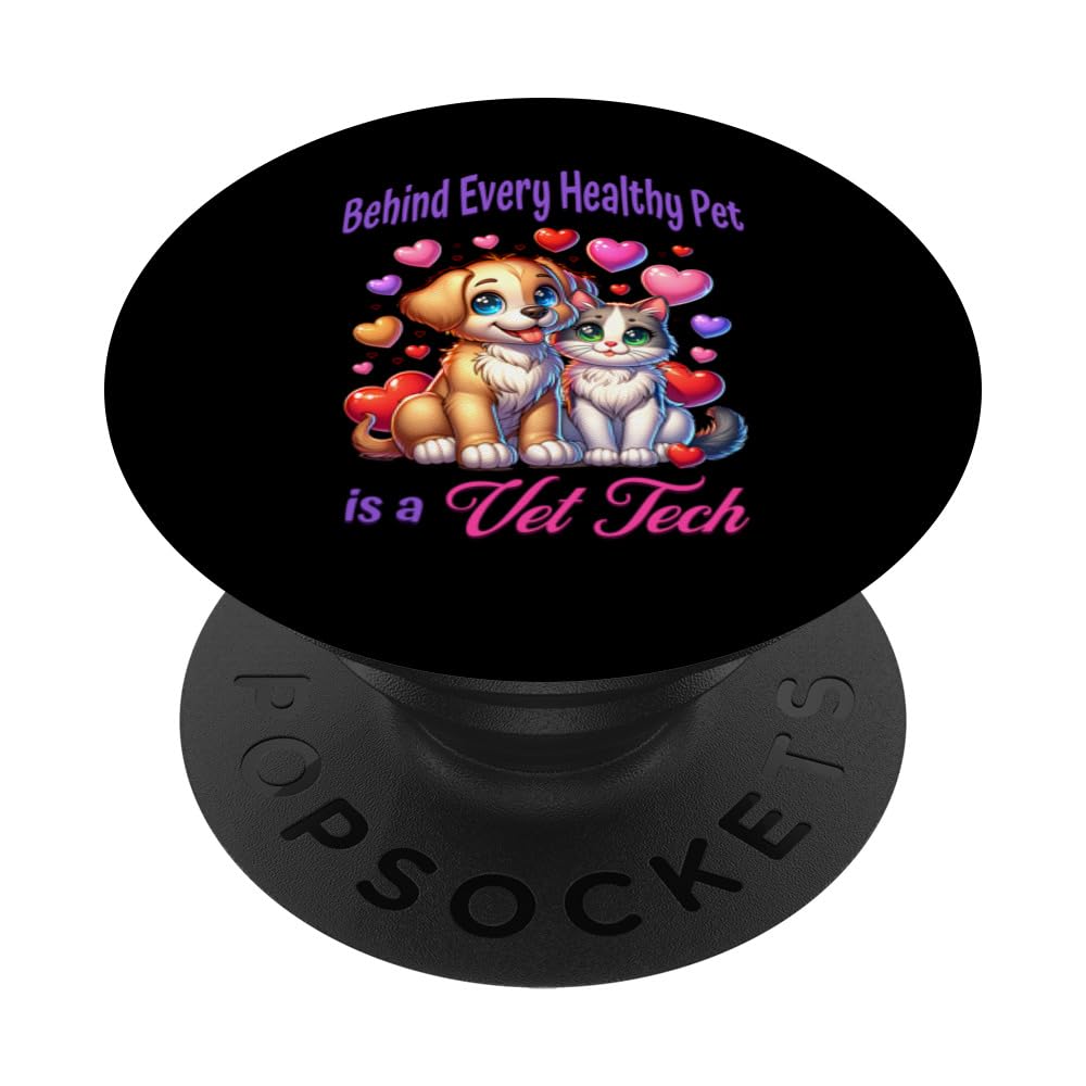 Pet Care Professional Vet Tech Veterinary Career PopSockets Standard PopGrip