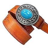 [CARVED EMBOSSED BELT FOR UNISEX]: Dieser Gürtel mit geprägtem Muster ist aus Retro Blumenmuster, das als Stereo empfunden wird, (siehe Bild). Was macht es zu einem echten Hingucker und Vintage-Stil. Dieses Accessoire verleiht jedem Paar Hose.