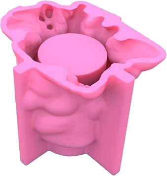 Flower Mold 3D Man Face Tree Stump Cement Silicone Mould Succulent Handmade Crafts Home Garden Decoration Tool