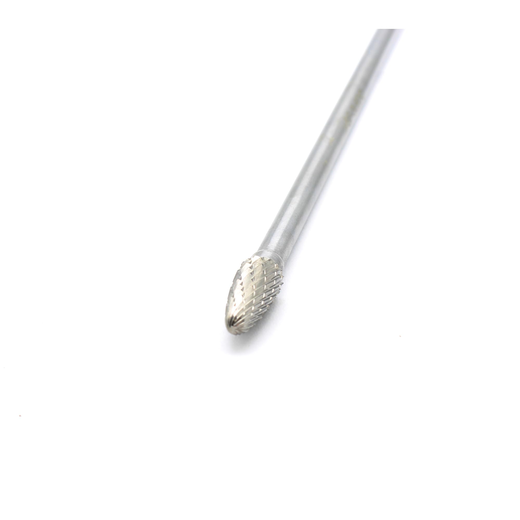 TEMO SD-3L6 Double Cut Carbide Rotary Burr File 3/8" Ball 1/4x6" Long Shank — Amazon image 3