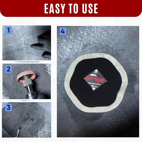 Image of Bias Ply Tyre Repair Patch 2 NO. Box Qty 20 Pcs, Durable Rubber Puncture Repair Patch for Motorcycle, Scooter, Car & Light Vehicle Tyres