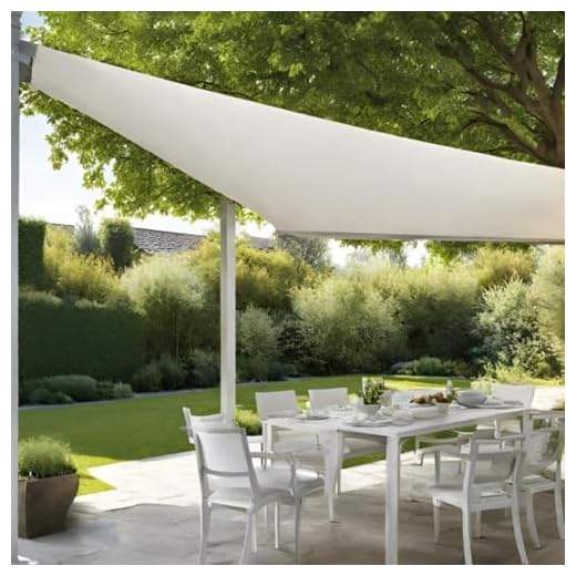Keroppa, Toldo Vela Sombra, Toldo para Terraza o Jardín, Triangular, 5x5x5 m. Protección UV para Exteriores, Pérgola para Jardín, Ajustable, Blanco
