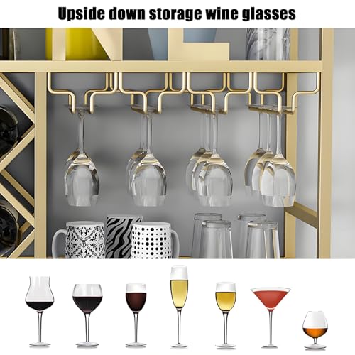 Étagère à vin murale industrielle pour libérer de l'espace de bar