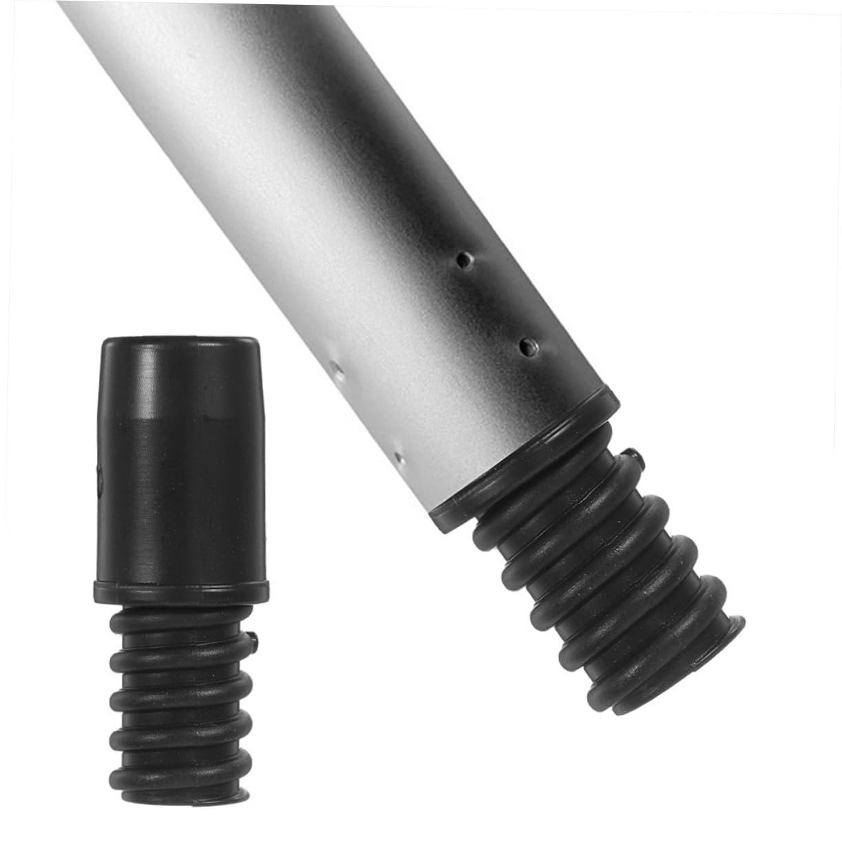 6 Piezas Adaptador Roscado para Mango de Escoba Punta de Plástico Resistente para Reparación y Extensión de Postes Telescópicos Compatible con Tubos de Instalación Rápida y