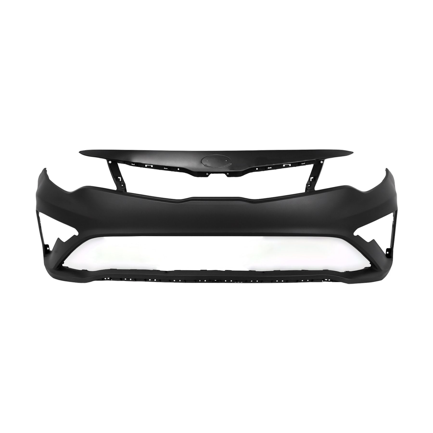 FitParts Compatible With Front Bumper Cover Fascia 2019-2020 Kia Optima CAPA EX LX S SX SXL Hybrid Plug-In. New, Primed and Ready for Paint. With Fog