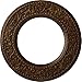 Ekena Millwork CM13BLRBC Jet Blackthorn Ceiling Medallion, 13 3/8"OD x 7 1/2"ID x 3/4"P, Hand-Painted Root Beer Crackle