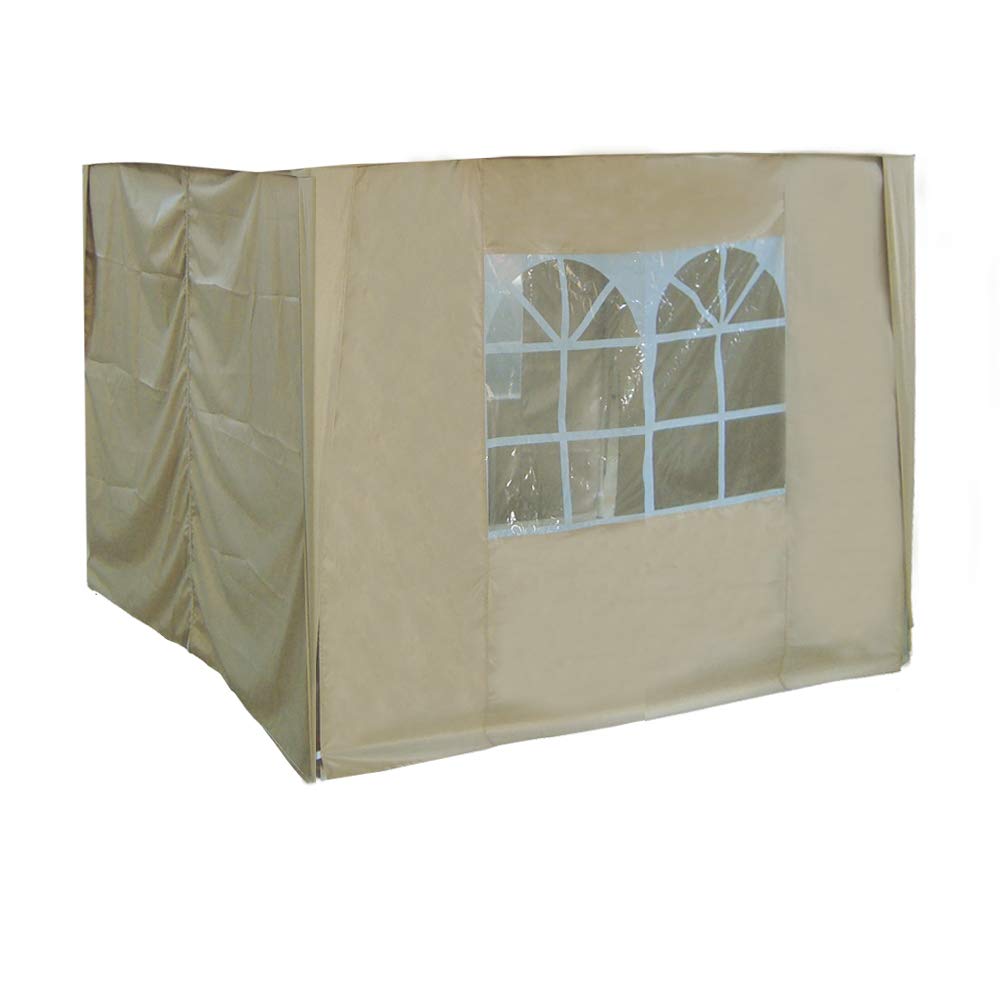 Green Bay 2x2m Pop Up Gazebo 4 Side Curtains Replacement Only Canopy Side Covers Beige