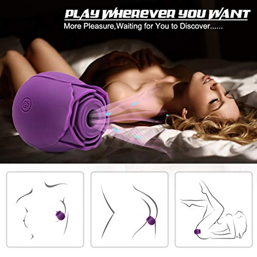 image for XWJZXS Lovers Rose Flower Sex Toy, 10-Speed stimulating Sex Toy Passio