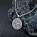 Lattd Tree of Life Pendant Necklace 925 Sterling Silver Nordic Norse Jewelry Gift for Men Women (02-Tree of Life Medallion-Silver)