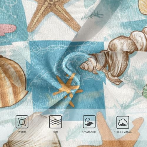 Wusikd Seashells Boys' Underwear Cotton Starfish Boys Briefs Soft Toddler Underwear 2T3