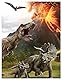 Theonoi Set 2 teilig Bettwäsche Bettbezug Wendebettwäsche 135x200 80x80 Baumwolle · Kinderbettwäsche Öko-Tex Standard Deutsche Standardgröße T-Rex Dinosaurier (Jurassic)