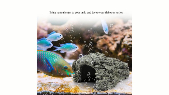 Aquarium Versteckhöhle Für Schildkröten & Fische - Harz Dekoration Für Terrarium