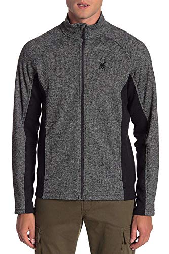 Spyder Men's M Constant Full Zip Mid Weight Stryke Fleece (XXL, Blk/LIM)