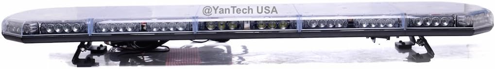 56 Inch LED Beacon Warning Lightbar 104 LEDs w/Brake Lights &Turn Signal for Truck and Emergency Vehicle - USA Warranty w/Lifetime Service