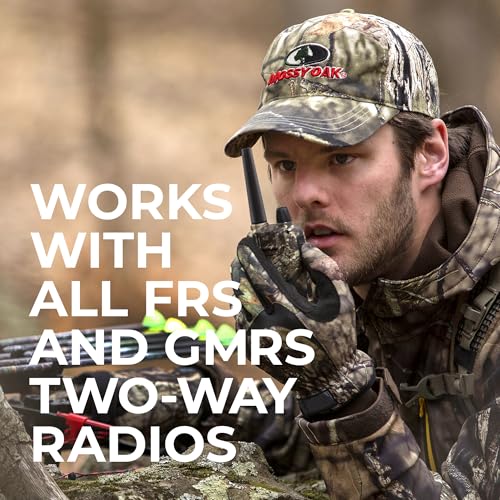 Image of Midland GXT1050VP4 GMRS Two-Way Radio (50-Channel, Long Range, 142 Privacy Codes, SOS, NOAA, Rechargeable Nickle Battery, Mossy Oak Camo, 2-Pack)