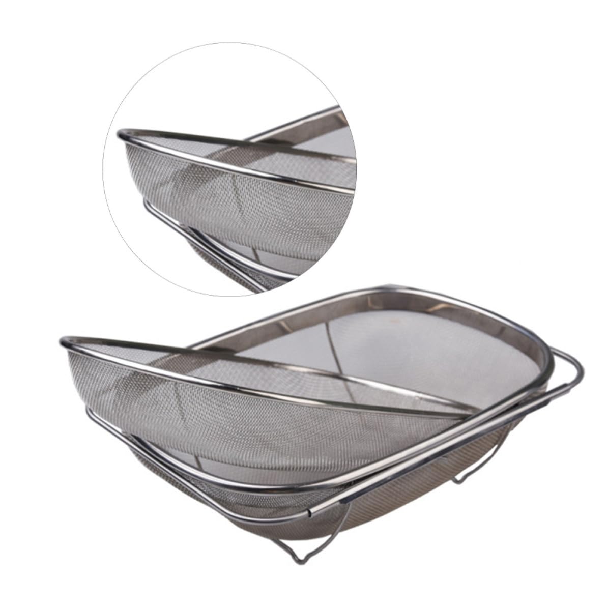 Filtre Ovale à Mailles en Acier Inoxydable Double Couche