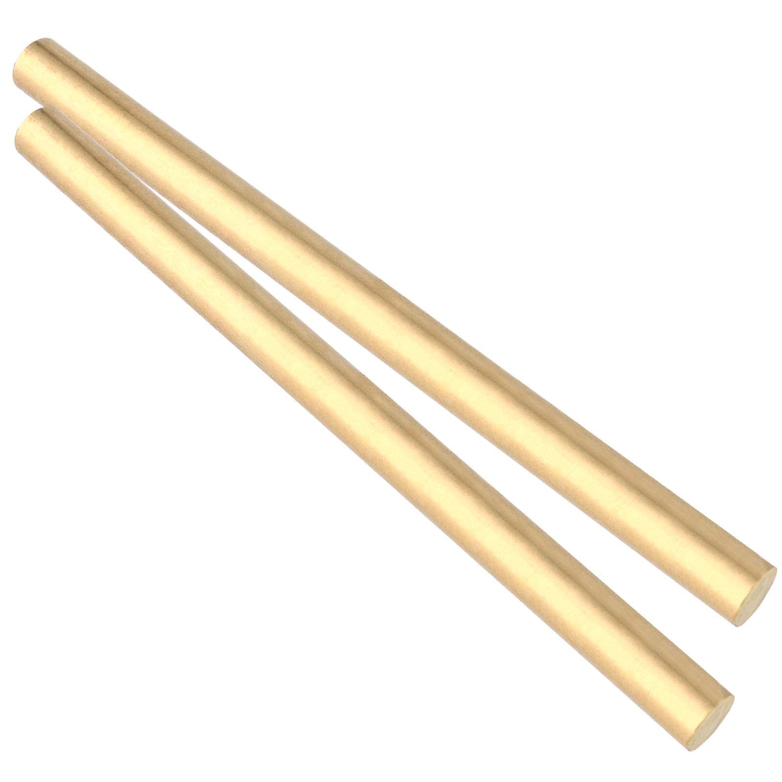 Confezione da 2 aste rotonde in ottone da 3/4 pollici, lunghezza 30 cm, kit di barre per tornio, perni in ottone per artigianato, modellismo, forniture fai da te, parti di ricambio, hardware