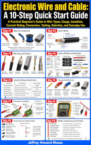 Electronic Wire and Cable: A 10-Step Quick Start Guide: A Practical Beginner’s Guide to Wire Types, Gauge, Insulation, Current Rating, Connectors, Testing, ... Components Quick Start Guides Book 18) image 2