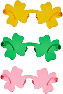 3 Pares De Óculos De Sol Óculos De Sol Da Moda Óculos De Sol Femininos Óculos De Sol Da Moda Para Mulheres Óculos De Moda Irlandeses Moda Patricks Day Óculos De Moda Duráveis