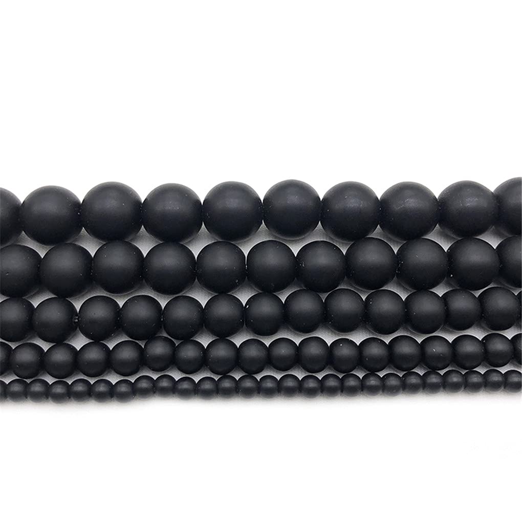 10mm Onice Nera Collana Perle, Naturale con Perline, Onice Perline