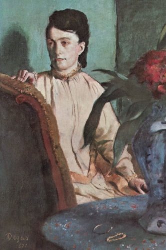  \'\'Woman With the Oriental Vase\'\' by Edgar Degas - 1872: Journal (Blank / Lined)