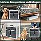 Hundetreppe Auto mit Teppich, Extra Breit 4 Stufen Hunderampe Auto Klappbar,Leichte Hunderampe Auto Klappbar, rutschfeste Hundetreppe für Lastwagen und SUV, Unterstützung bis 100 KG