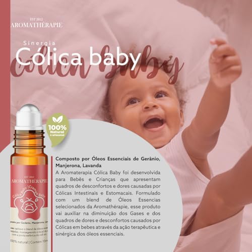 Aromaterapia Cólica Baby Natural Blend Óleos Essenciais Aromathérapie