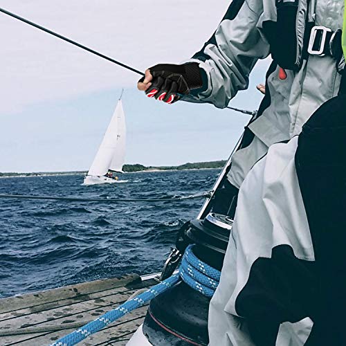 image for Vgo... Age 8-9 Kids Breathable Half Finger Sailing, Boating, Rowing an