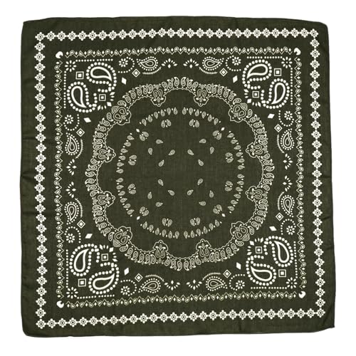 Gorgeous Island Scarf for Women, 27"x27" Large Bandana Scarf, Neck/Hair/Head