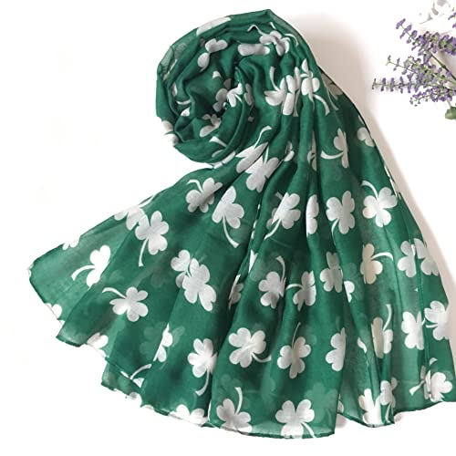 Lightweight Shamrock Scarf Irish-Scarf St-Patricks-Day-Scarves for Women2