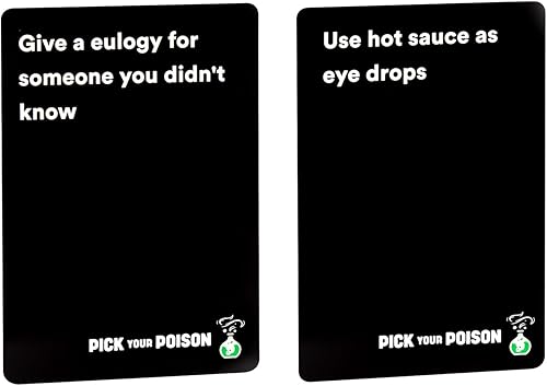 Miniatura 4 de Pick Your Poison Juego de fiesta After Dark + Expansion Set – El juego de cartas para adultos "What Would You Rather Do?" para estudiantes