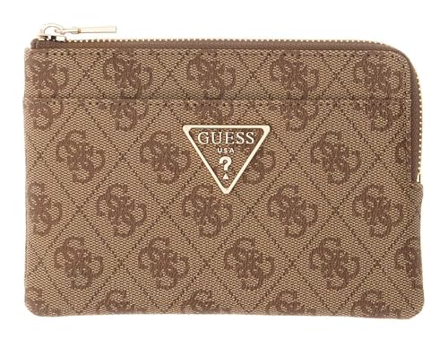 GUESS étui pour carte de crédit anti-perte clés Laurel II marron