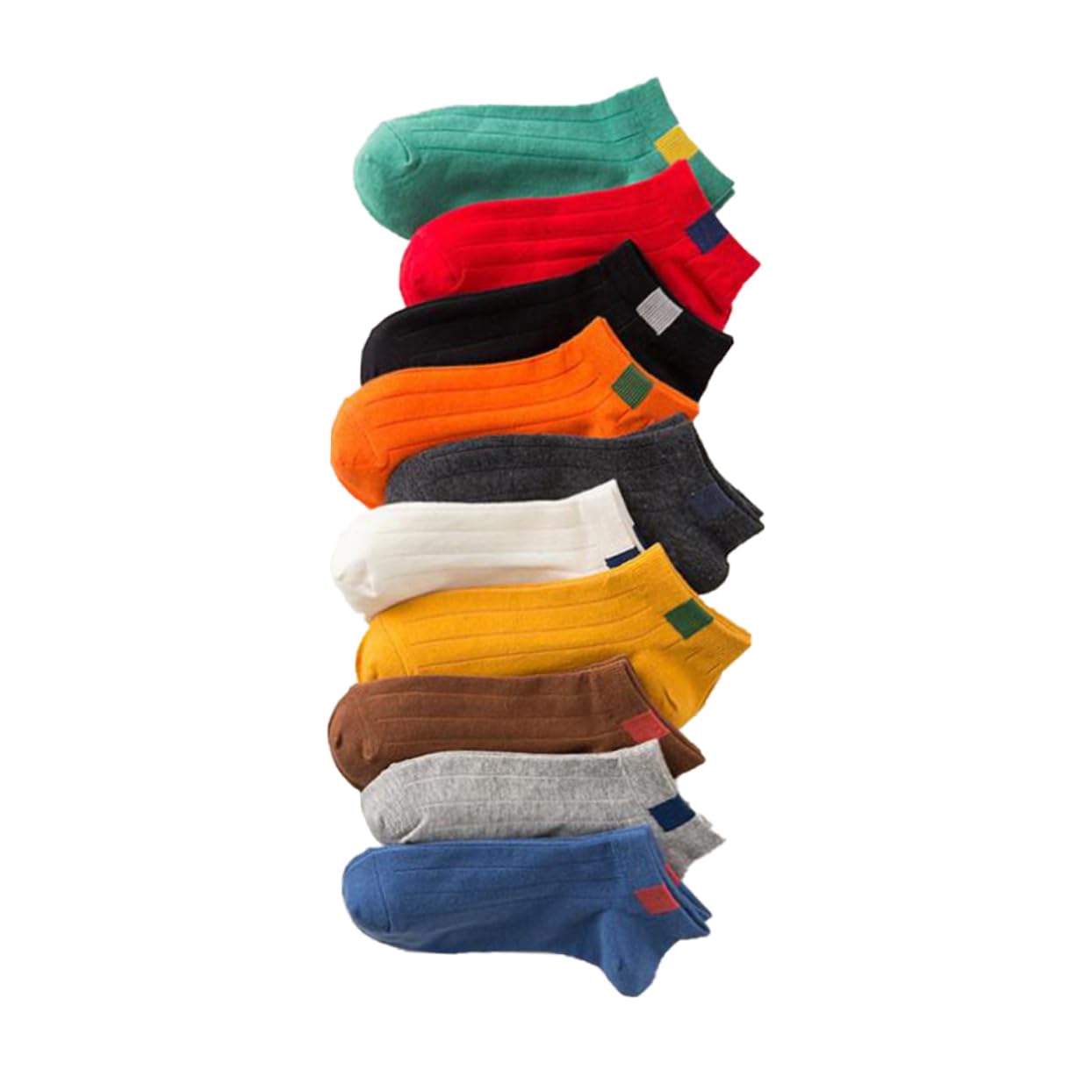 COLLBATH 10 Pairs Women Fashion Short Socks Low Cut Ankle Socks for Women Breathable Lightweight Versatile for Everyday Wear