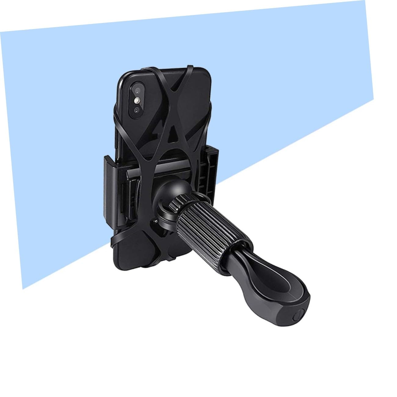 OSALADI 3pezzi Supporto Per Smartphone Da Bici Supporto Navigazione Per Bicicletta Design Antiscivolo e Stabile Nero