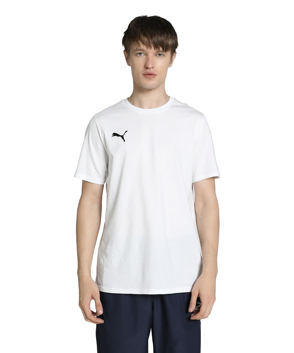 PUMA Unisex Teamgoal Casuals Tee, Puma White-puma Black, M EU