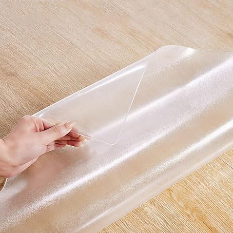 Przezroczysta antypoślizgowa mata ochronna do biurowego krzesła gamingowego PCW 90 cm x 130 cm bezpieczna do twardego drewna łatwa do czyszczenia osłona szuflady kuchennej.