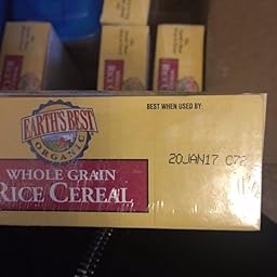 Amazon.com: Earth's Best Organic Infant Cereal, Rice Cereal ...