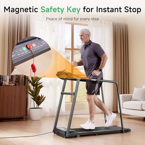Image of HitGo Walking Pad for Home Office, 2026 Under Desk Treadmill with App, Remote, LED Display, Portable Small Design with Optional Incline or Foldable Handle